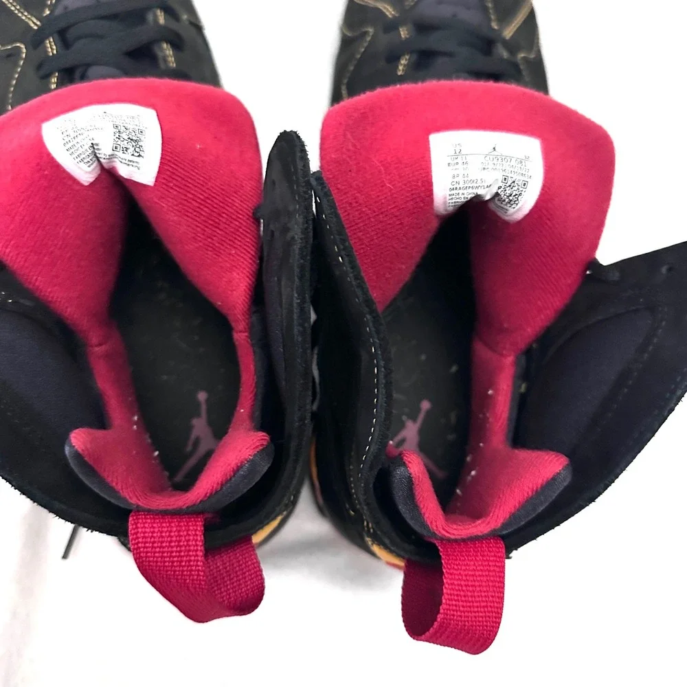Air Jordan 7 Retro Citrus Men's Sz 12 2022 Black Orange Red CU9307-081